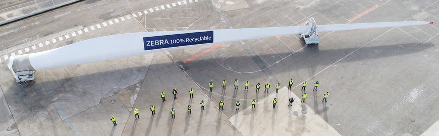 La réalisation du premier prototype d’une pale d'éolienne recyclable marque un jalon important du projet ZEBRA